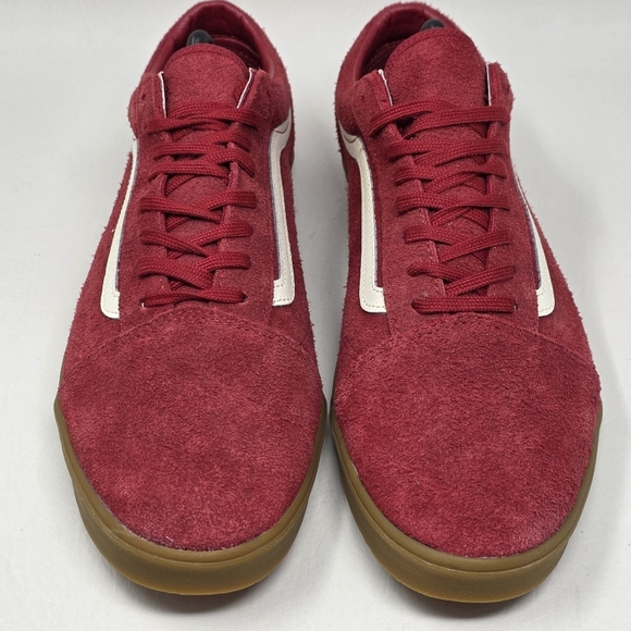 Vans Old Skool Lowpro Suede Shoes Red White VN000D0ECI1 Men\'s Size 11.5 New main image 3